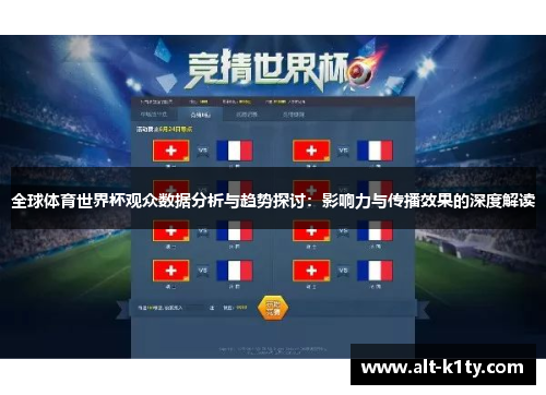 全球体育世界杯观众数据分析与趋势探讨：影响力与传播效果的深度解读